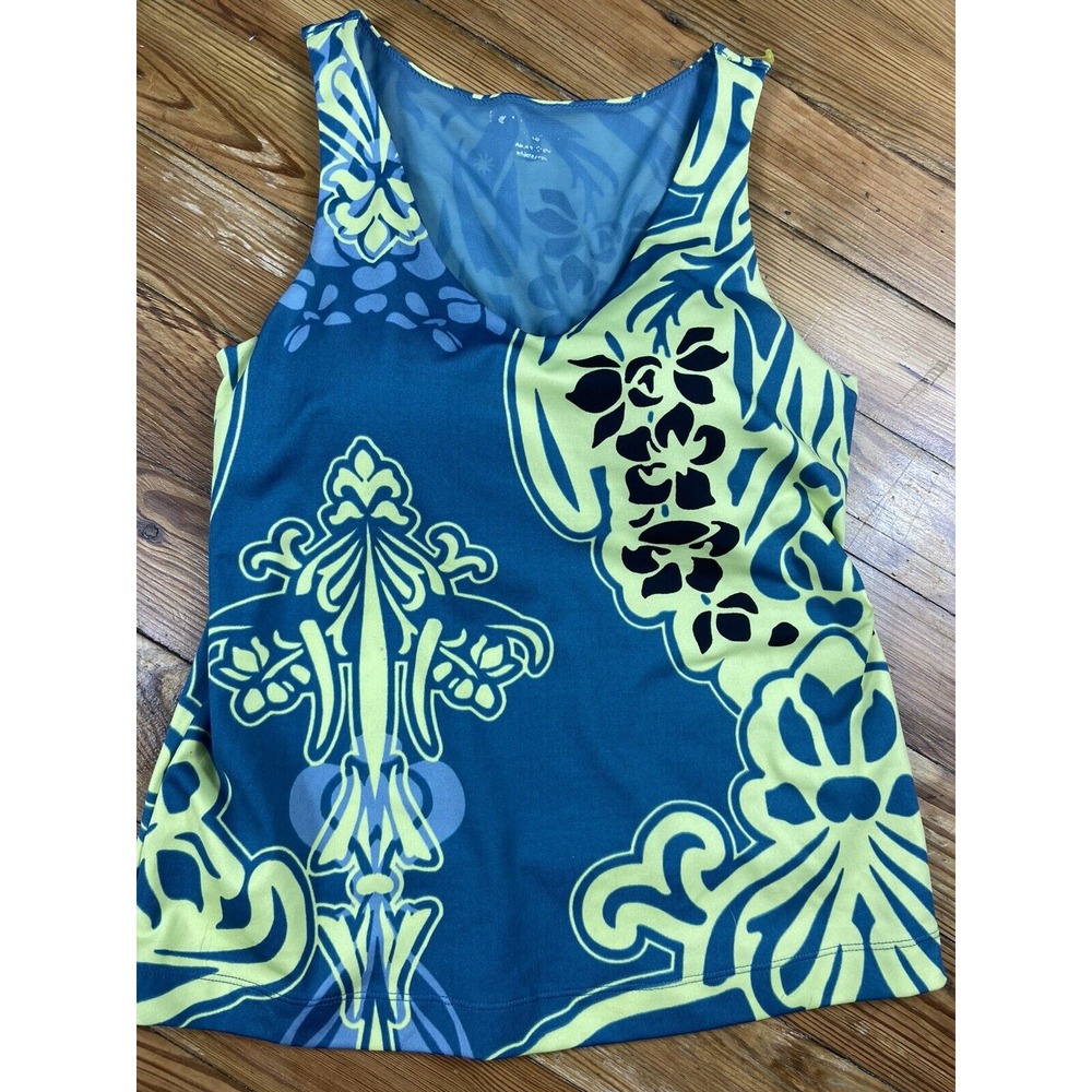 athleta lotus print bra tank‎ top size 32b Yoga Top Workout Athletic